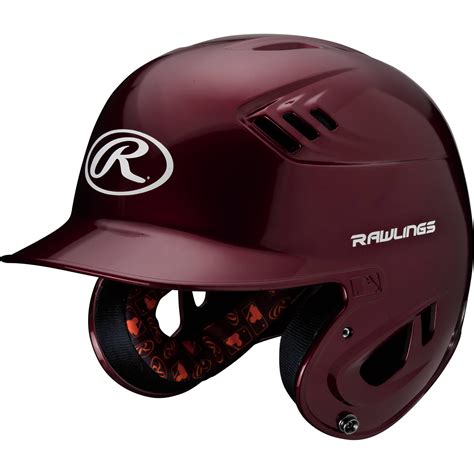 Rawlings Senior R16 Series Metallic Batting Helmet Maroon