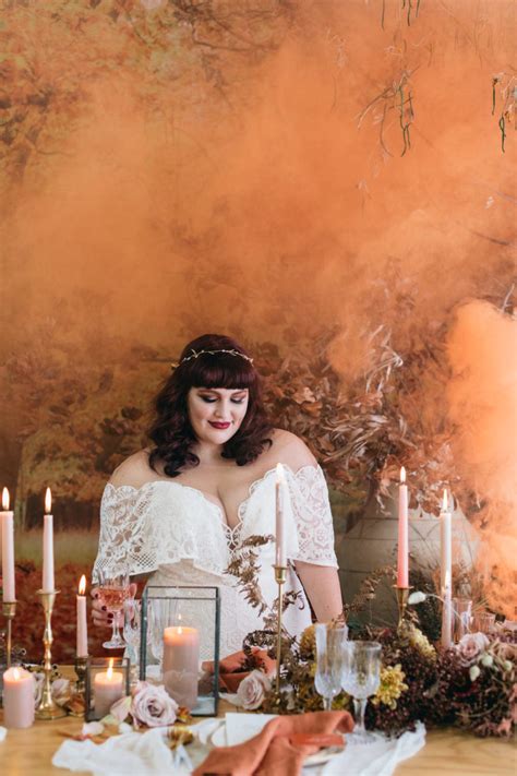 Woodsy Autumn Wedding Inspo In A Dreamy Burnt Orange Garden Ruffled