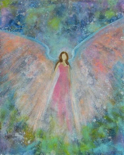 Acrylicpaintingsofangels Original Acrylic Painting Healing Energy