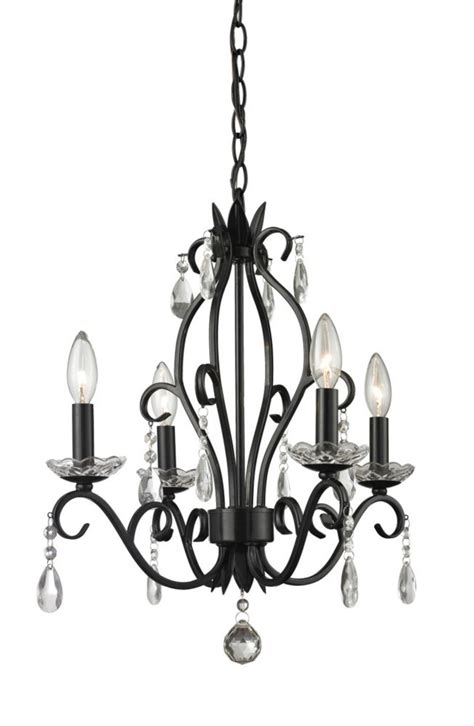 Black and colored crystal chandeliers. Photo of product