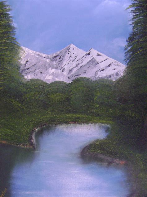 Top Of Mountain Painting By Goutami Mishra Pixels