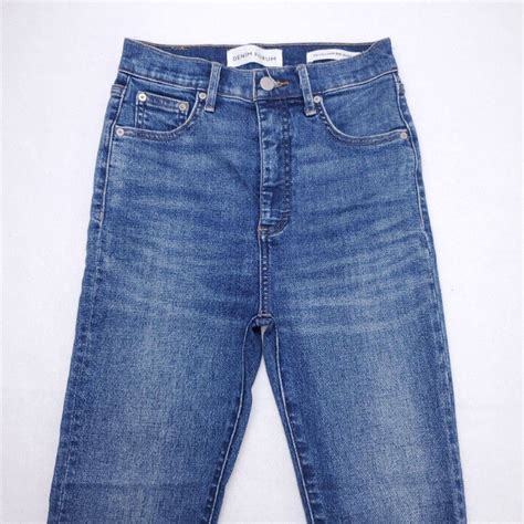Aritzia Aritzia Denim Forum Lola High Rise Crop Skinny Jeans L Classic Blue Wash Denim Grailed