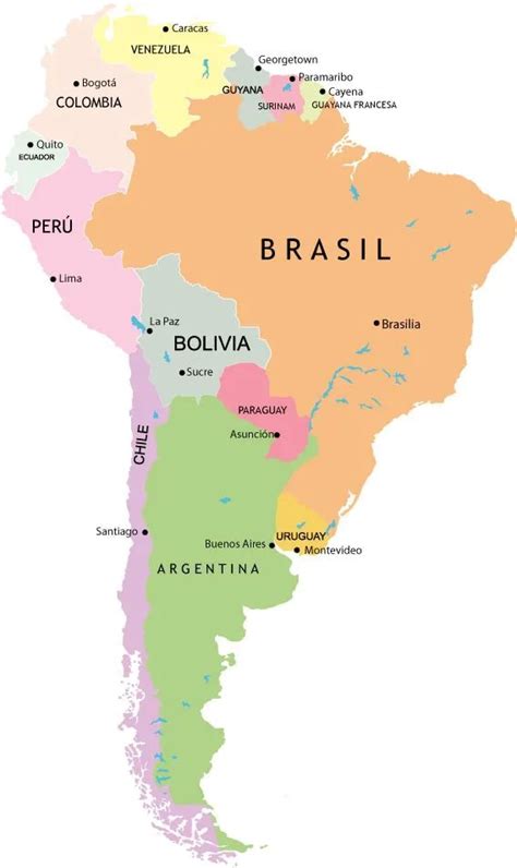 Países de América del Sur Escolar ABC Color