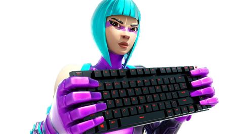 Fortnite Skin Holding Keyboard E56