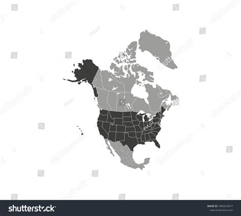 Mapa Vectorial De Usa En Norteam Rica Vector De Stock Libre De