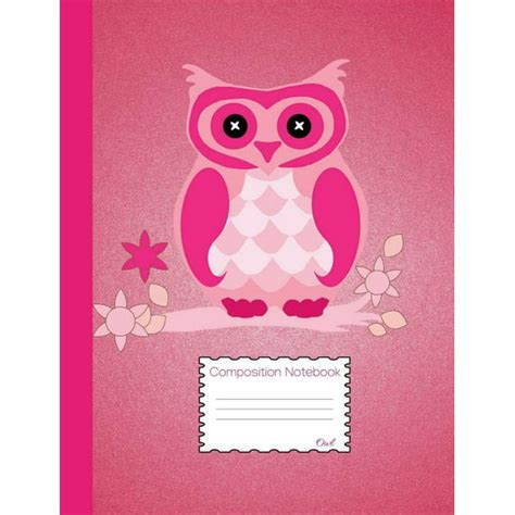 Owl Composition Notebook Graph Paper Book To Write In For School Take