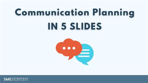 Communication Planning In 5 Slides How To Create A Communication