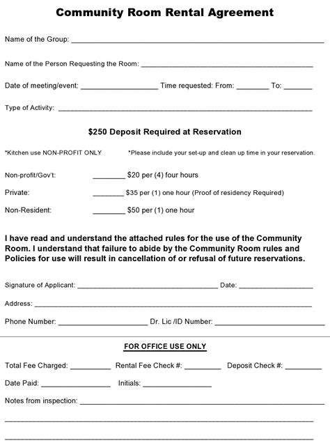 Simple room rental agreement real estate forms room rental agreement rental agreement templates