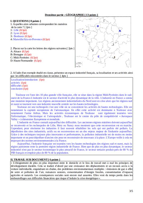 Fiche De Revision Brevet Blanc Francais