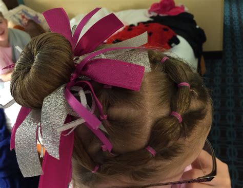 Gymnastics Hairstyle For The Pink Invitational Gymnastics Hair Hair