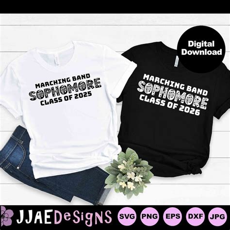 Marching Band Sophomore Svg Class Of 2025 Svg Marching Etsy