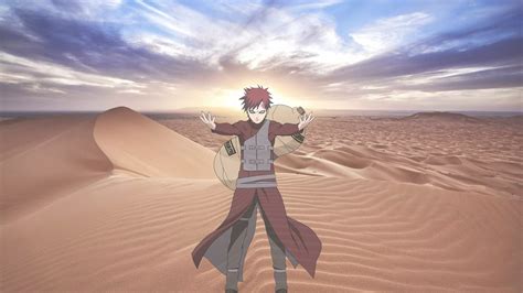 A Man Standing In The Middle Of A Desert