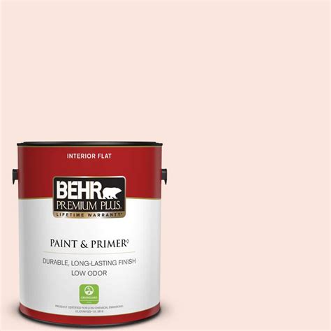 Behr Premium Plus 1 Gal 190a 1 Soft Pink Flat Low Odor Interior Paint