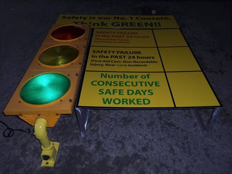 Traffic Light Safety Awareness Sign