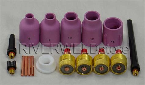 Jumbo Large Gas Lens Collet Body Alumina Cup WP 9 20 25 TIG Welding