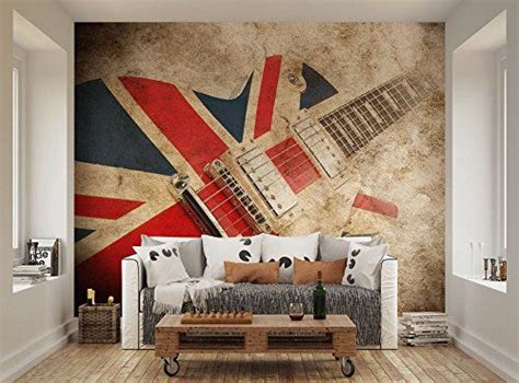 Guitar Room Guitar Wall Rock Guitar Photo Wallpaper Mural Wallpaper