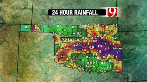 Portions Of Oklahoma Receive Above Average Rainfall