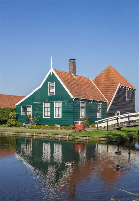 Traditional Dutch Wooden House Stock Image Image Of North Cottage