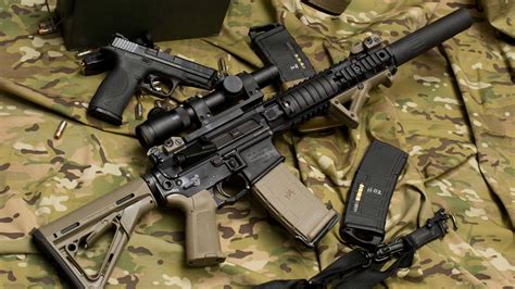 M4a1 Tactical Assault Rifle 5120x2880 Wallpaper