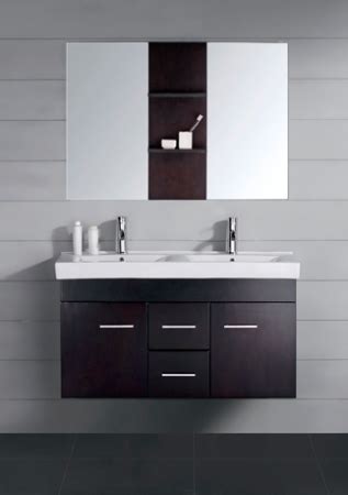 Undermount sinks are most commonly seen in our most popular brands such as franke, brass & traditional and perrin & rowe. 47 Inch Modern Double Sink Bathroom Vanity Espresso with