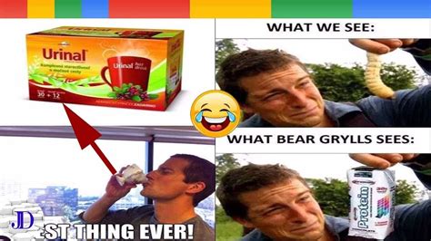 Reddit's meme community has turned a still from a 2004 episode of his show into a meme that is strikingly similar to improvise, adapt, overcome. urine eardrops made in bear grylls. Best Funny Bear Grylls Jokes & Memes Compilation - YOLO ...