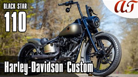 2020 harley davidson softail slim custom black star 110 aandt design youtube