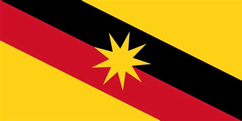 Gambar Bendera Negeri Sarawak Bendera Negeri Sarawak Sarawak Malaysia