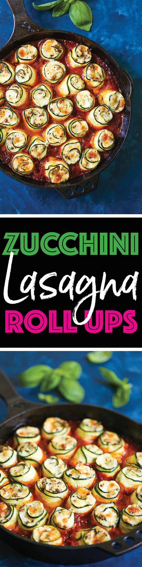 Zucchini Lasagna Roll Ups Damn Delicious