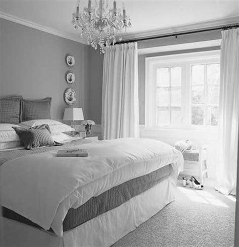 Grey bedroom inspo grey interior bedroom silver mirror side tables. gray silver white bedroom - Google Search | Light gray ...