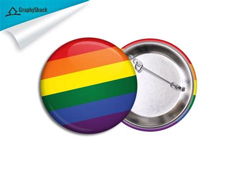gay pride 2 1 4 inch 58mm pinback button pin badge keepsake