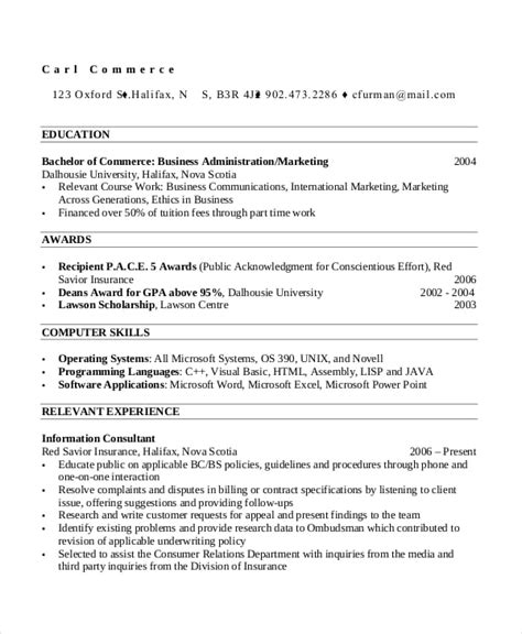 4 Bilingual Resume Templates Pdf Doc