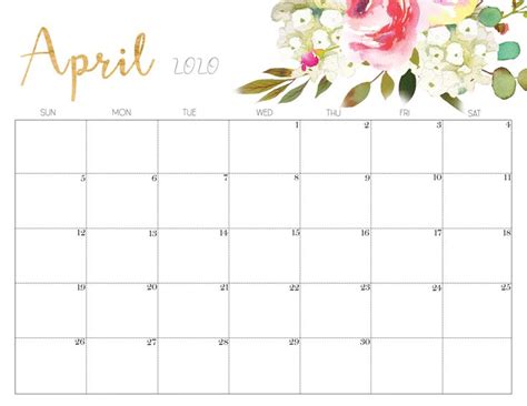 Cute April 2020 Calendar April Calendar Printable Calendar