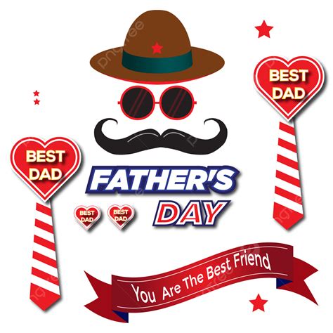 Happy Fathers Day Vector Art Png Flat Happy Fathers Day Card Design