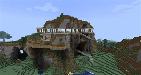 I'm a big fan of the modern look, so this type of house is right down my alley. What do you think of our mountain House | Minecraft houses ...