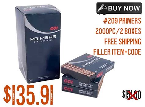 2000pc Cci 209 Shotshell Primers 2 Boxes 13591 Free Sandh Codefiller