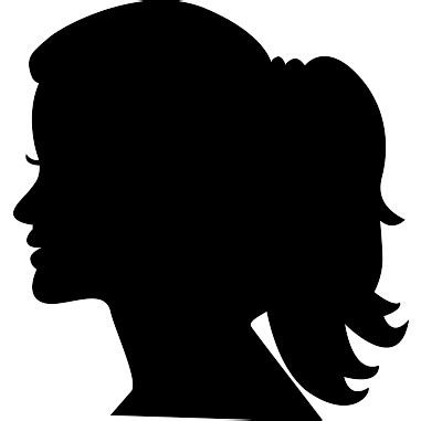 Download Woman head side silhouette - Free people icons