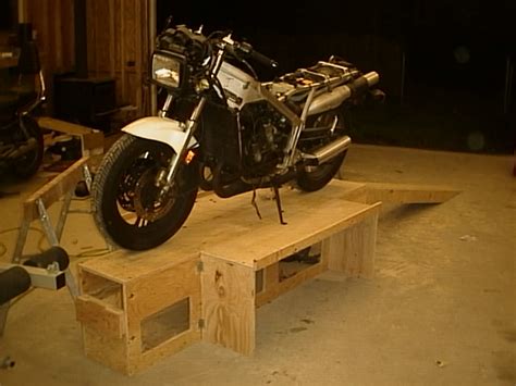Wood cycle lift table plans not going to obtain to a fault detailed with meeting place operating instructions since i diy motorcycle set back plagiarise assembly establish on cafematty. The Harbor Freight Motorcycle Lift debate thread - Page 2