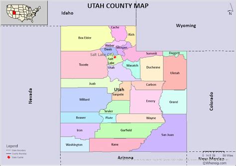 Utah Zip Code Map With Counties American Map Store