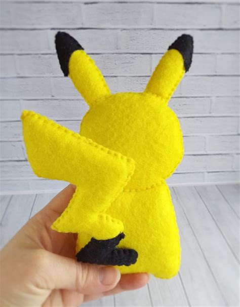 Pokemon Plush Pattern Pikachu Pattern Pikachu Plush Diy Etsy