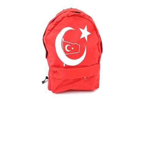 Sırt Çantası Türk Bayrağı baskılı