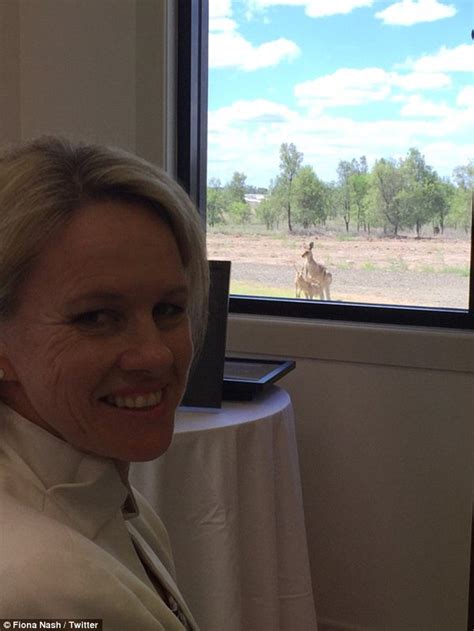 Fiona Nash Takes Selfie In Front Of Two Kangaroos Having Sex Daily