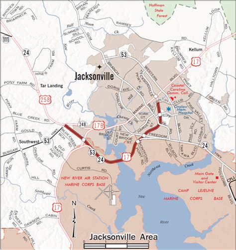 Map Of Jacksonville Nc Get Latest Map Update