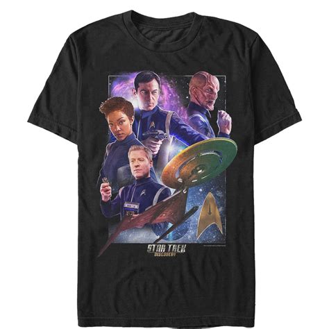 Star Trek Mens Star Trek Discovery Crew Group Shot T Shirt Walmart