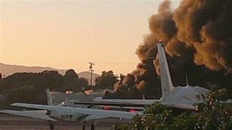 Plane Crashes At Santa Monica Airport No Survivors