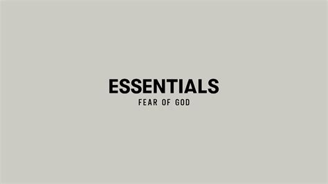 Minimalist Style Fear Of God Essentials Wallpapers Using The Ss23 Color