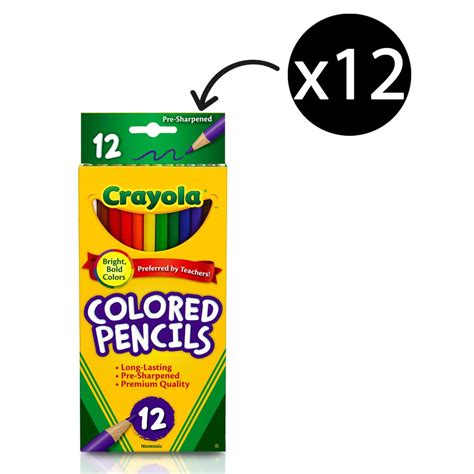 Crayola Coloured Pencils Pack 12 Winc