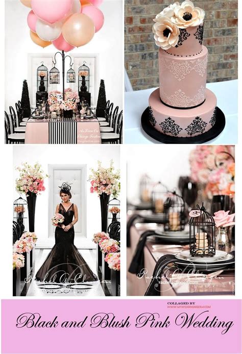 Black and Pink Wedding Color Palette | Pink wedding colors, Pink