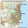 Aerial Photography Map of Racine, WI Wisconsin