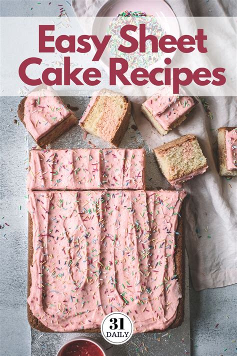 21 Easy Sheet Cake Recipes Irresistible Single Layer Cakes Sheet