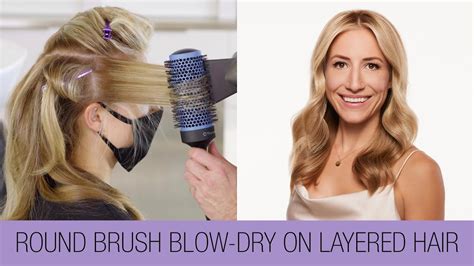 Round Brush Blow Dry On Layered Hair Tutorial Kenra Professional